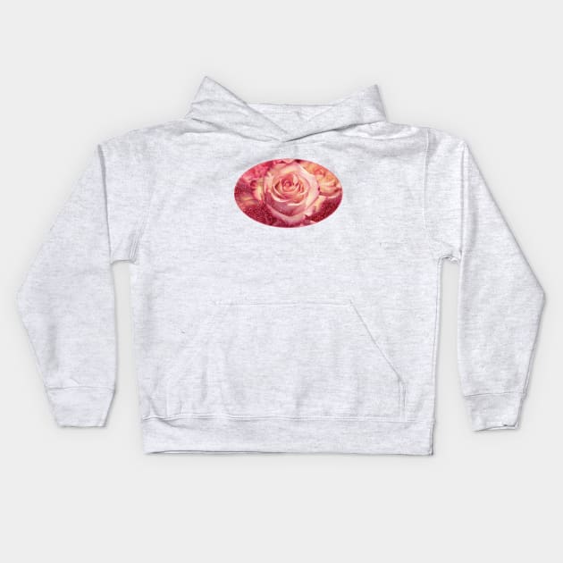 romantic roses gardening valentine mothers day floral masks flowers Kids Hoodie by designsbyxarah